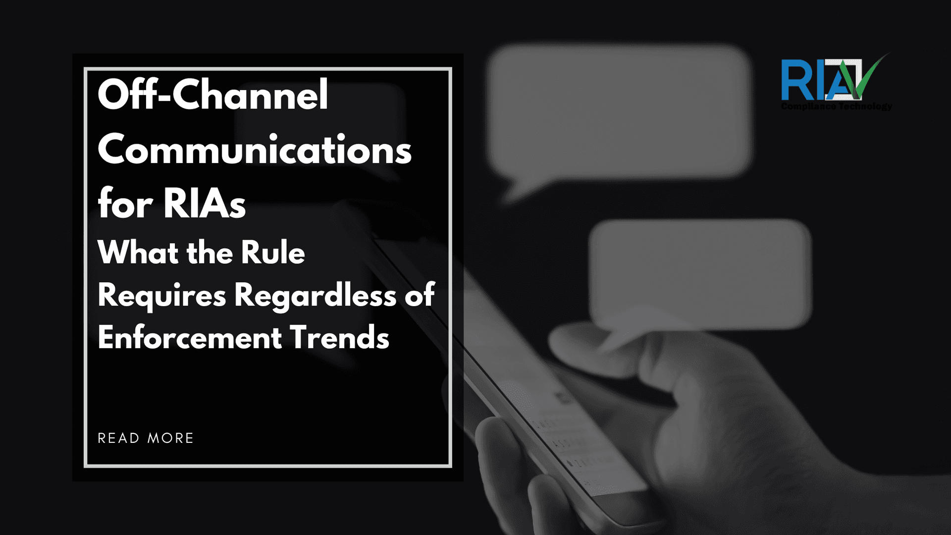 Off-Channel Communications for RIAs