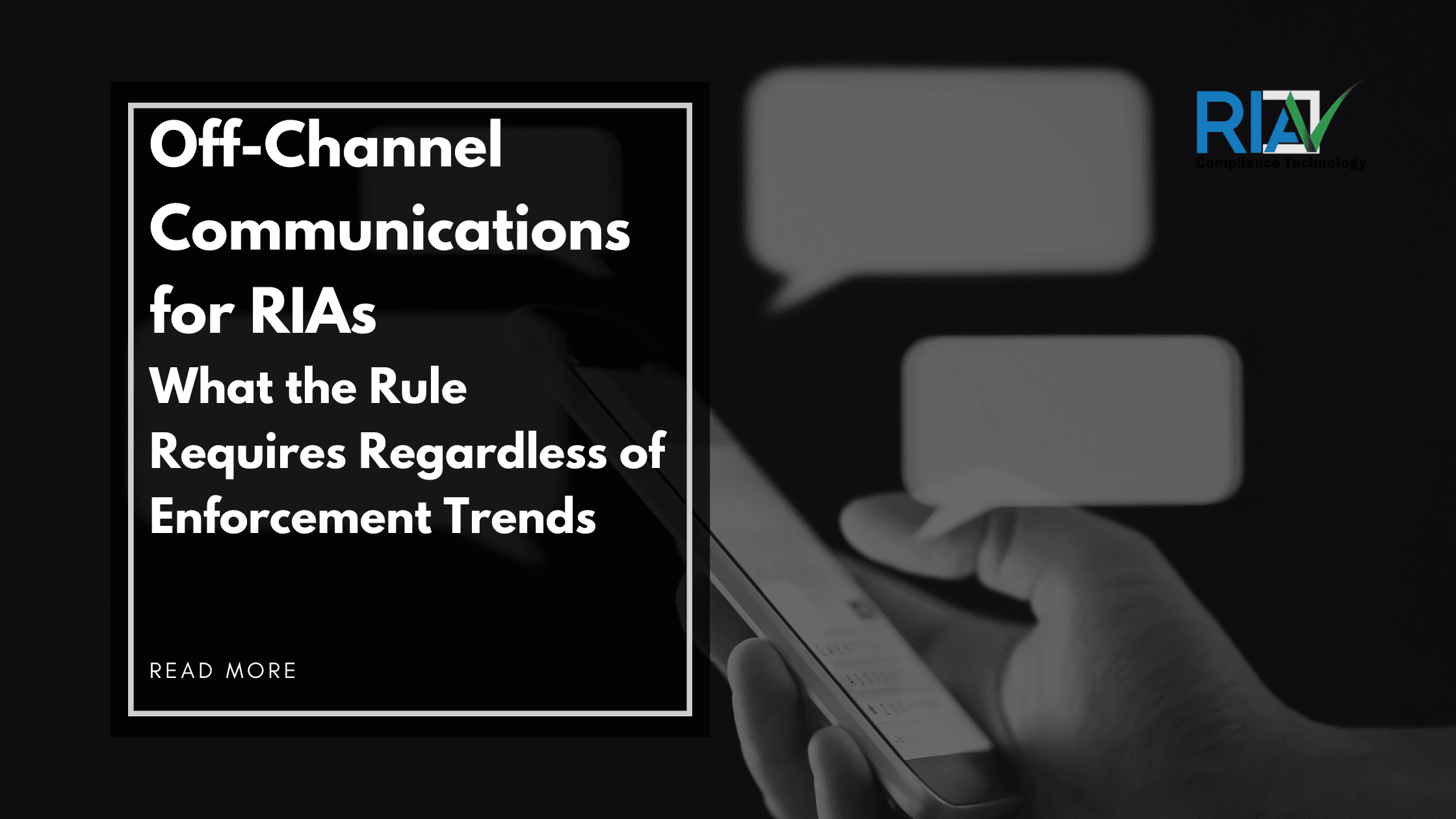 Off-Channel Communications for RIAs